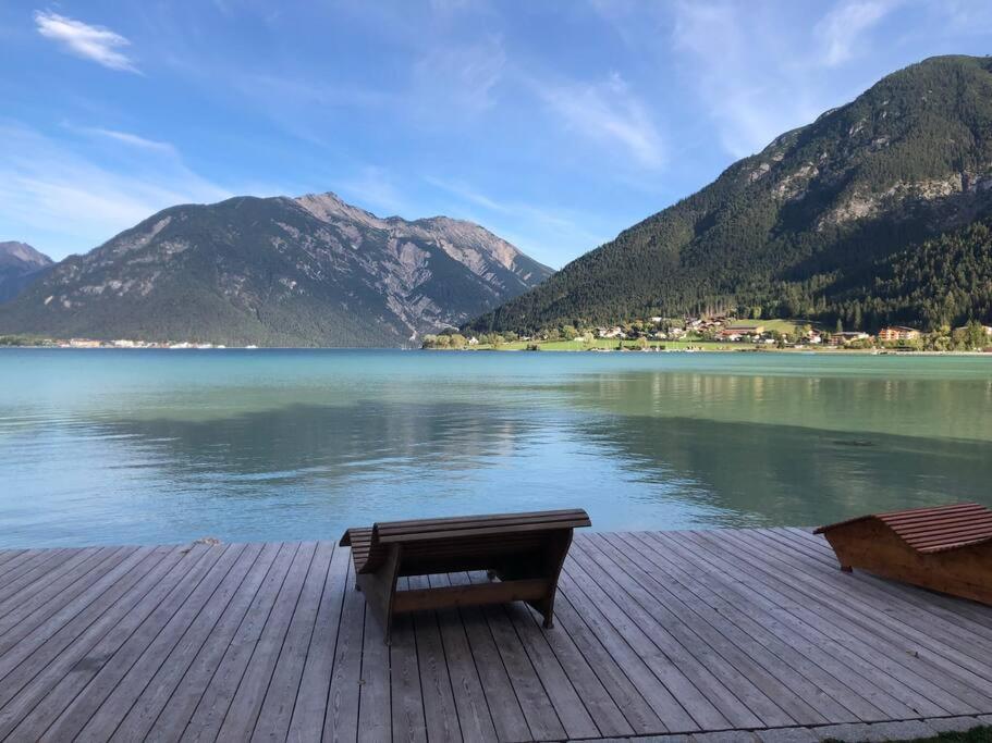 Urban Mountain Chalet With Lake View Maurach  Bagian luar foto